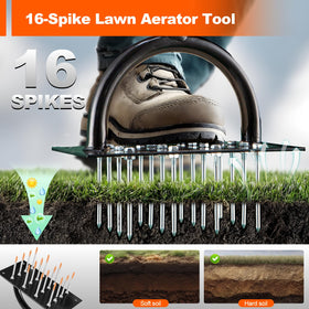 Bluesea double-layer spring design sheds soil after each pass.
