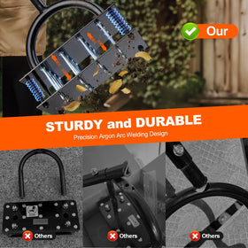Bluesea aerator shows robust welded steel for durability.
