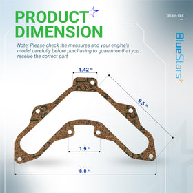 BlueStars 20-041-13-S gasket closeup shows rubber texture designed for heat and oil resistance