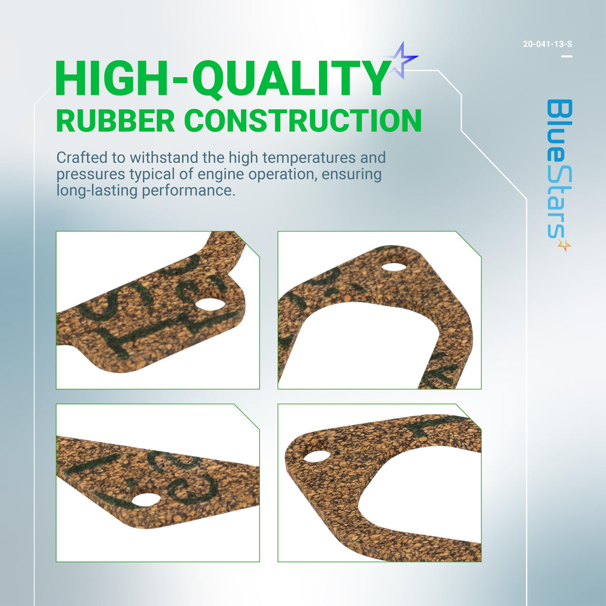 BlueStars 20-041-13-S oil-seal detail highlights reliable sealing surface for leak prevention