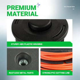 BlueStars 25-2 trimmer head packaging and included hardware.
