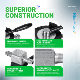 BlueStars 48568 valve close-up highlighting durable materials.