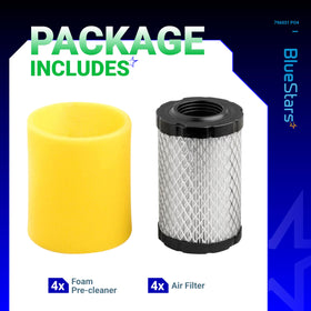 BlueStars 797704 foam pre-cleaner pack highlighting pre-filter protection
