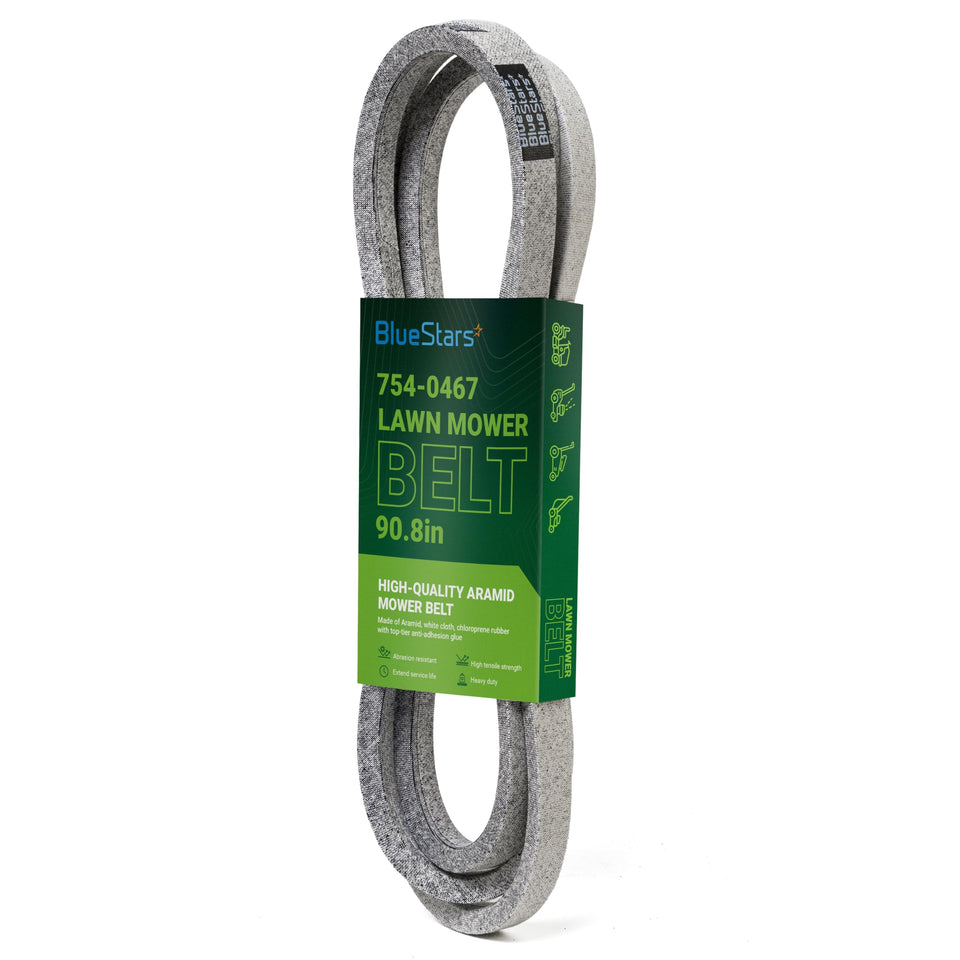 BlueStars 954-0467A drive belt closeup showing aramid cord strength.