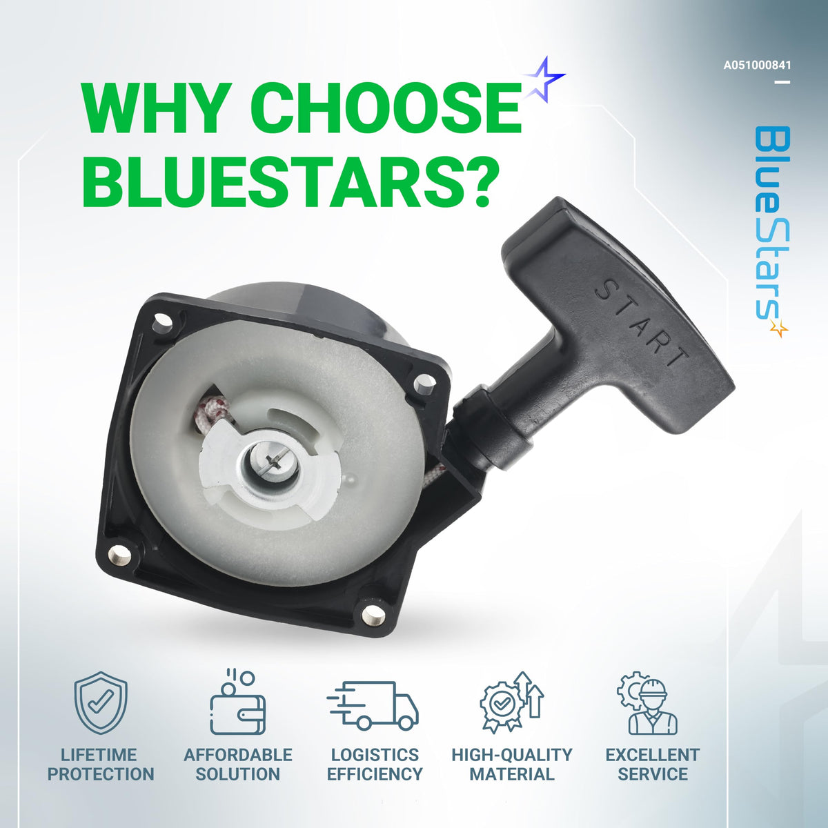 BlueStars A051000841 recoil assembly installation with basic tools