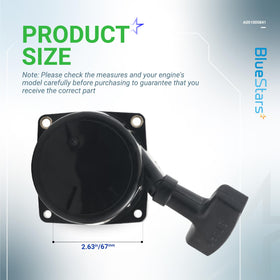 BlueStars A051000841 recoil assembly side view with durable construction