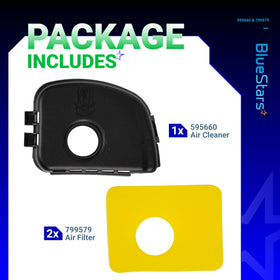 BlueStars foam air-filter 799579 in pack offers quick, tool-free replacement.