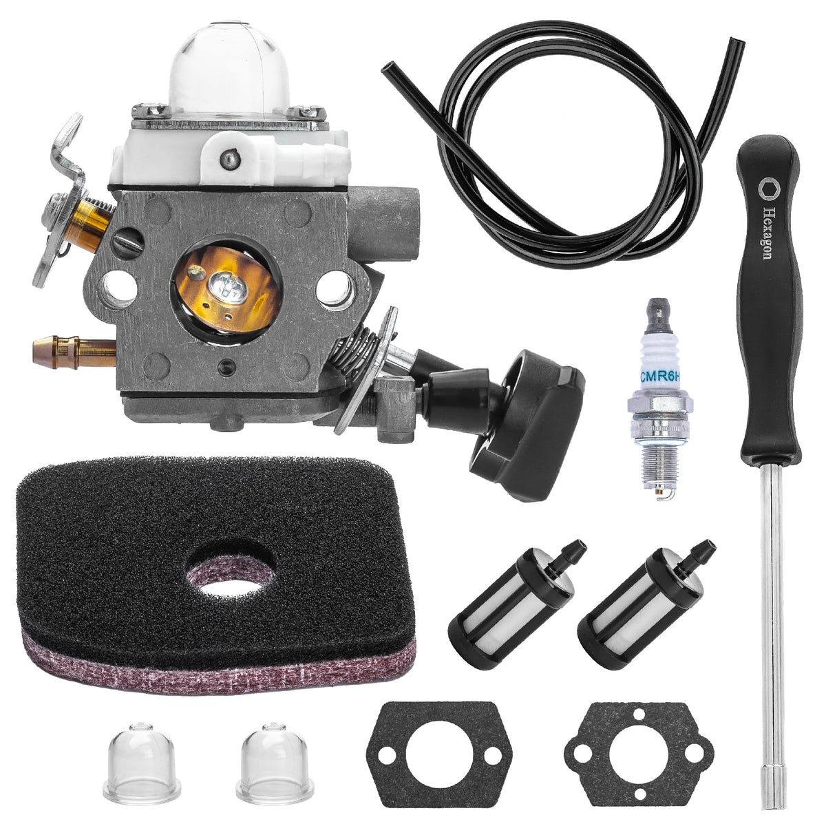 BlueStars bg56c carburetor kit with air filter supports reliable blower performance.