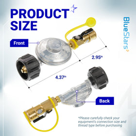 BlueStars brass quick-connect cap protects the fitting when not in use.