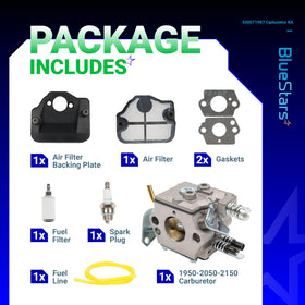 BlueStars carburetor aluminum body close-up emphasizing durability and corrosion resistance