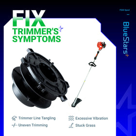 BlueStars compatibility note with Stihl FS series in a product label