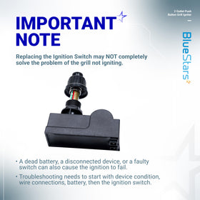 BlueStars DHLG-12 dual-outlet igniter action enables quick lighting