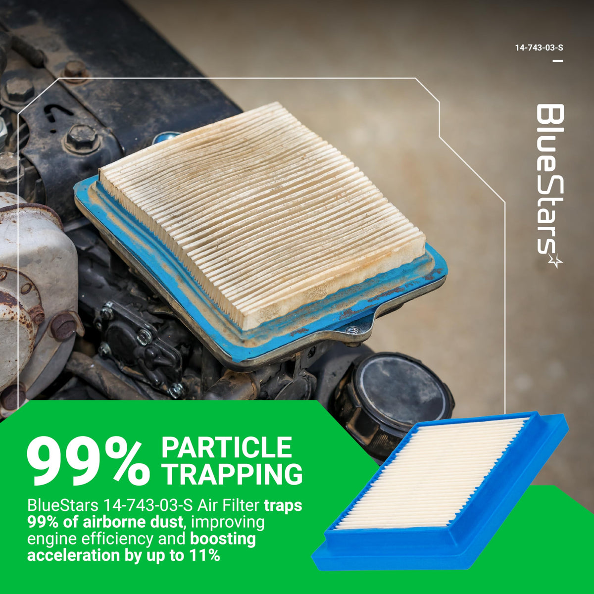 BlueStars durable plastic material resists impact for long-lasting protection
