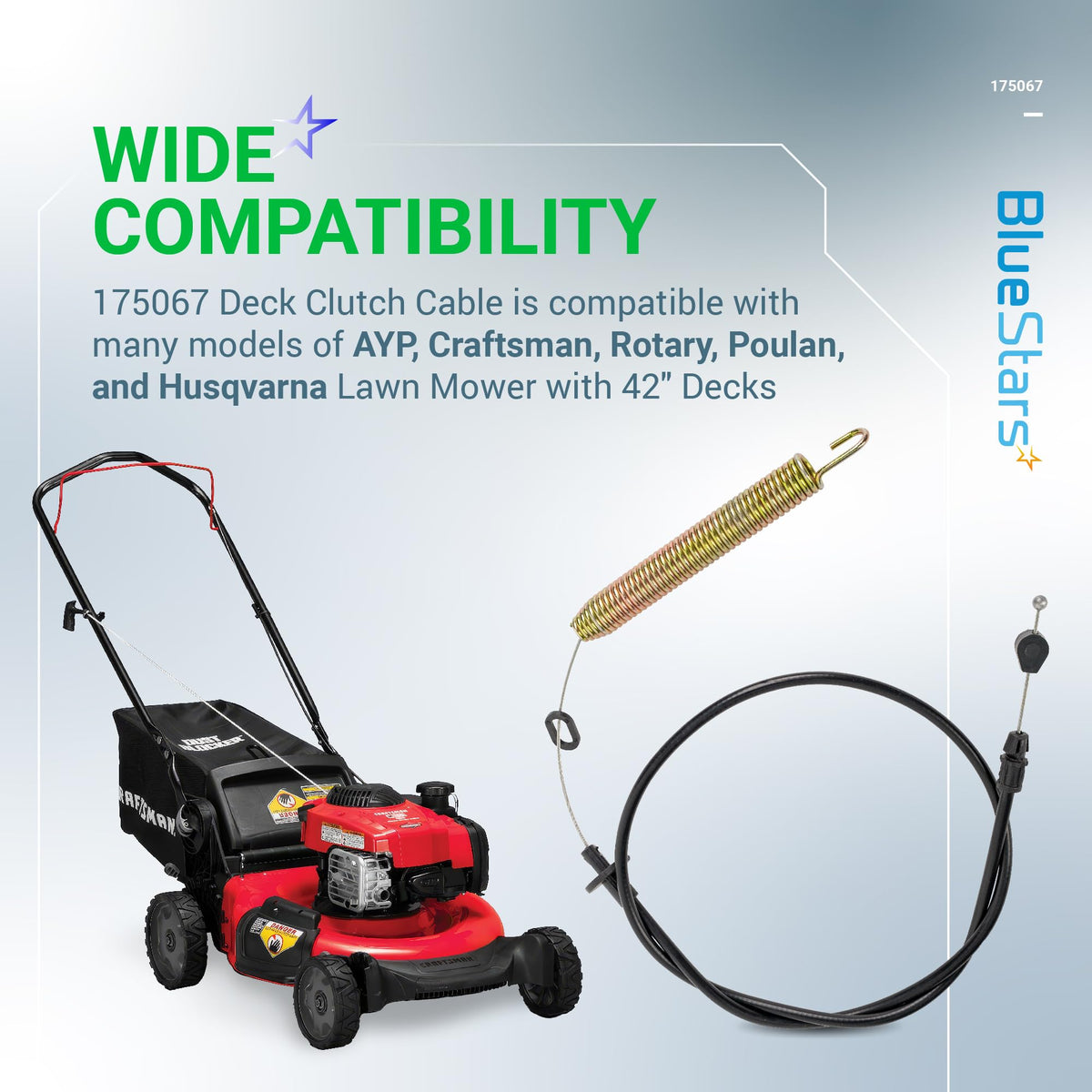 BlueStars durable rubber and stainless steel construction for long-lasting use.