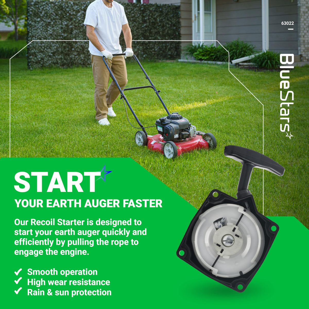 BlueStars easy-install design for fast, tool-friendly replacement
