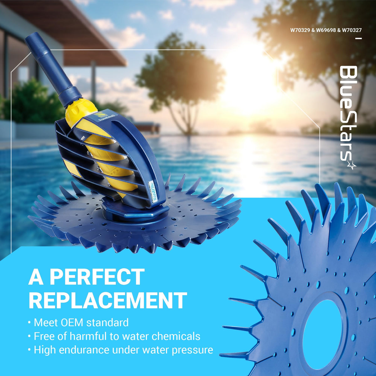BlueStars installation steps enable quick, tool-free replacement