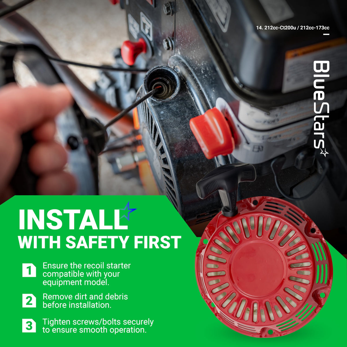 BlueStars easy-start operation enables faster engagement