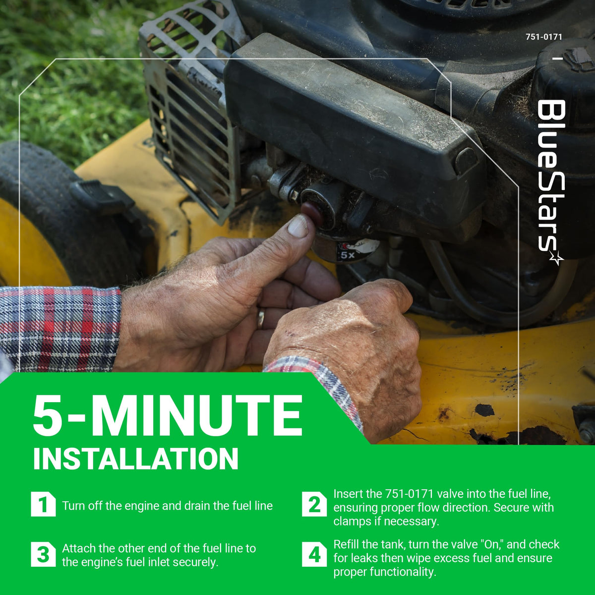 BlueStars high-grade materials deliver durable, weather-ready components