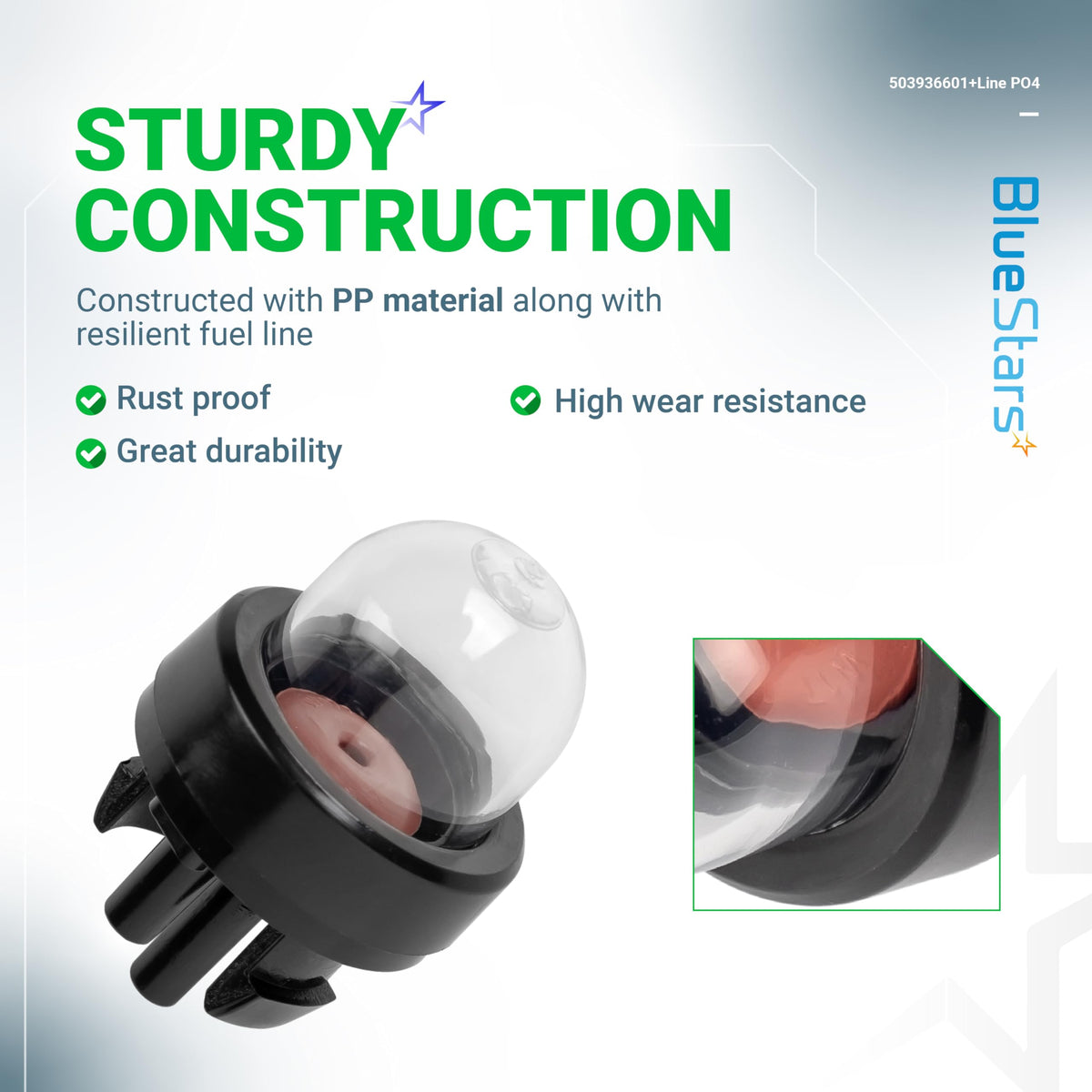 BlueStars Husqvarna compatibility badge signals wide model fit