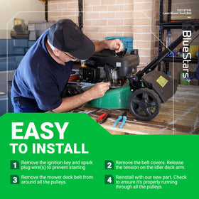 BlueStars installation steps guide quick and safe belt replacement.