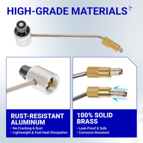 BlueStars large tank compatibility graphic showing 5–20 lb versatility