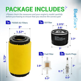 BlueStars oil filter side view provides durable filtration and engine protection
