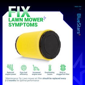 BlueStars polyurethane foam filter element emphasizing durability
