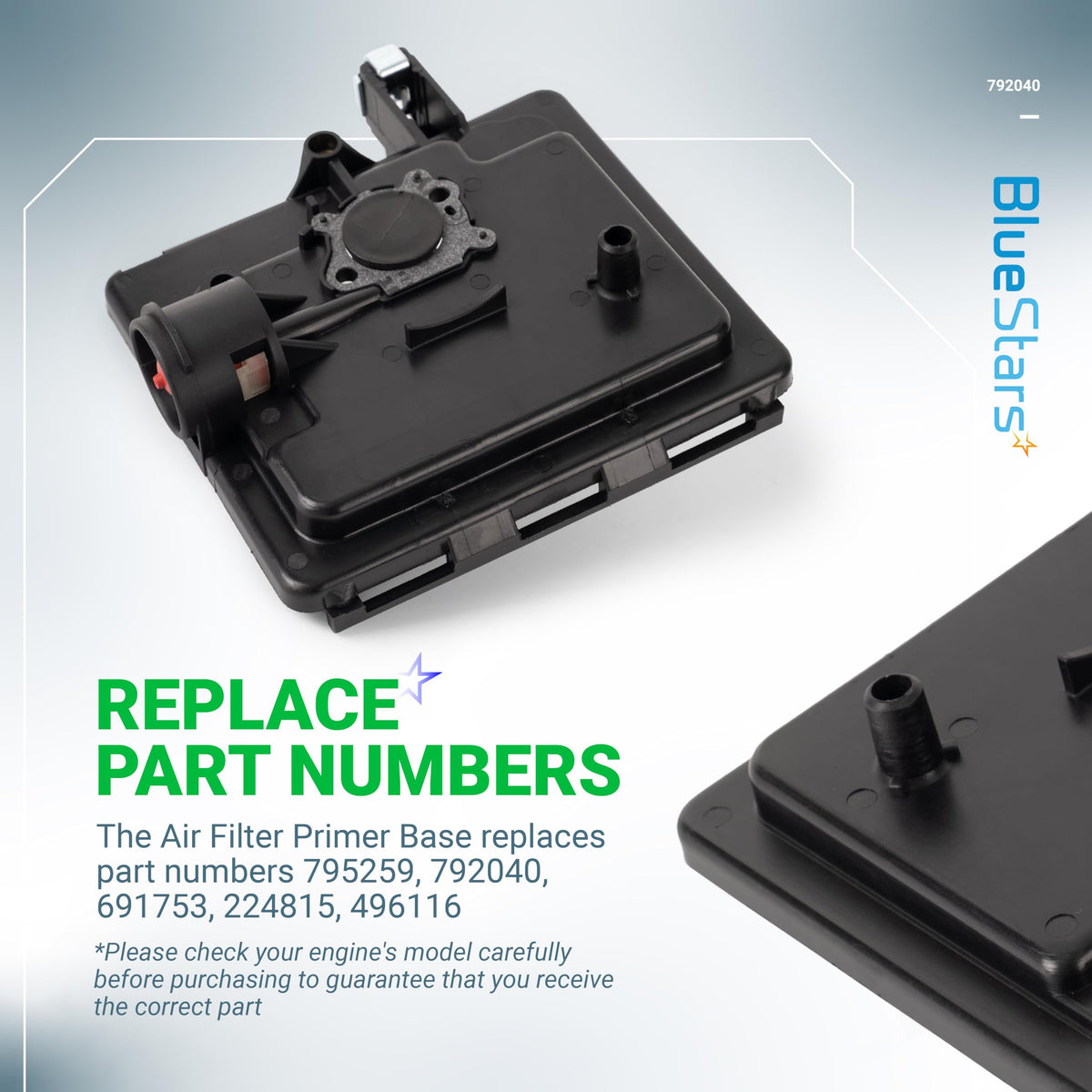 BlueStars primer base ABS material showcased for outdoor use and durability.