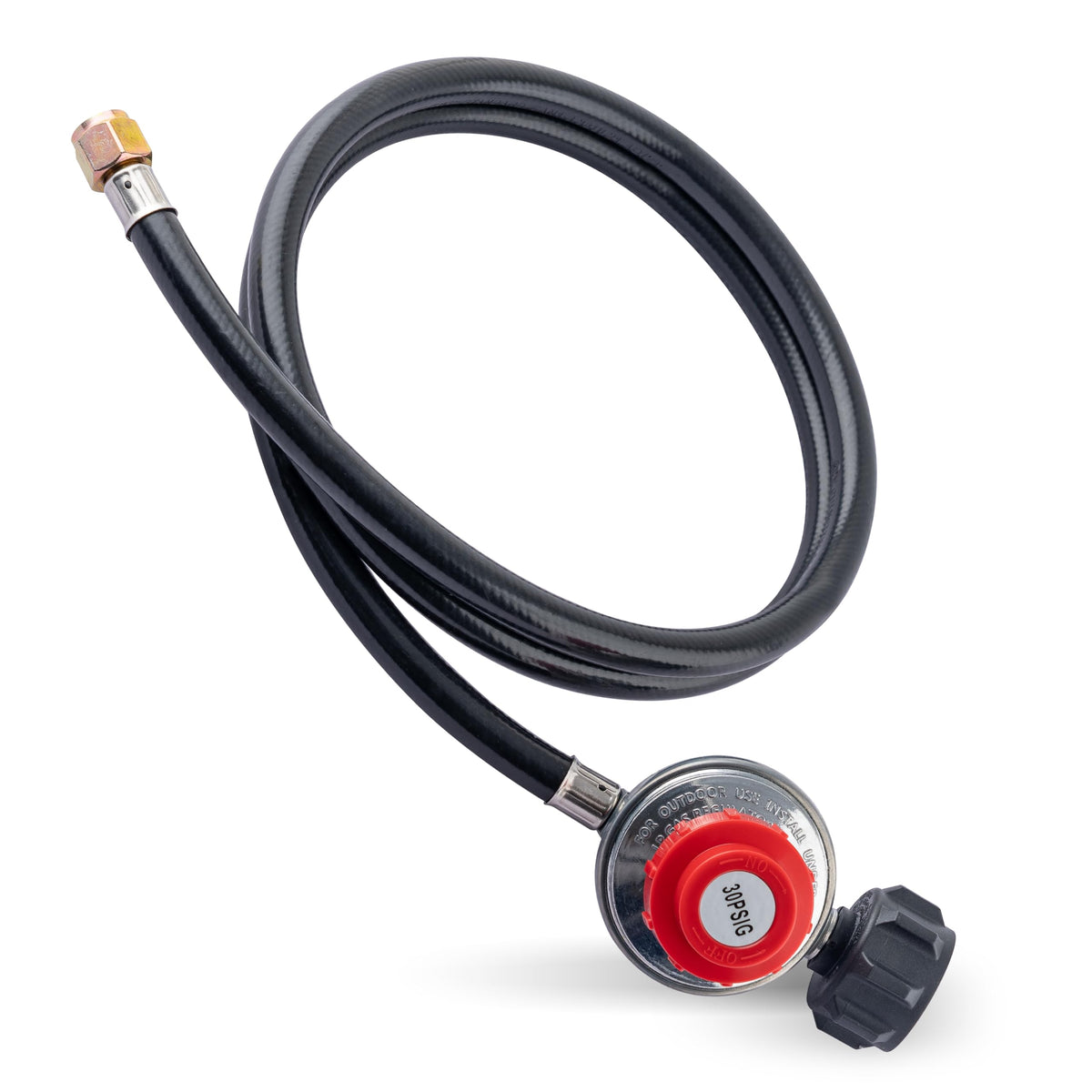 BlueStars propane regulator with 4 ft hose assembly for outdoor cooking