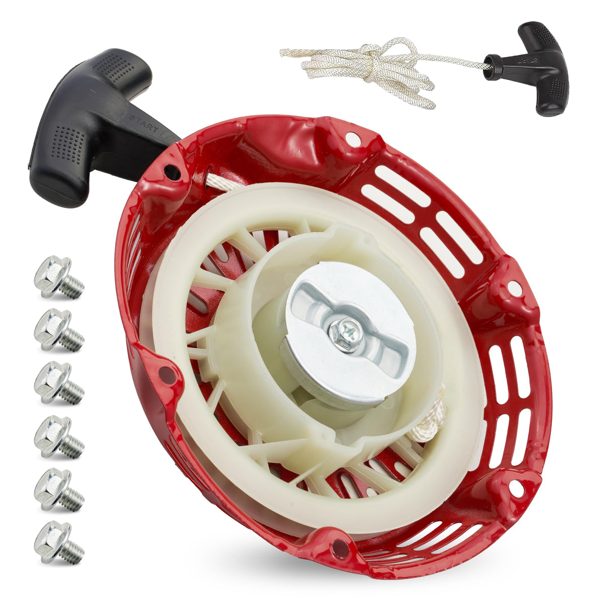 BlueStars pull-start recoil starter assembly for quick engine ignition