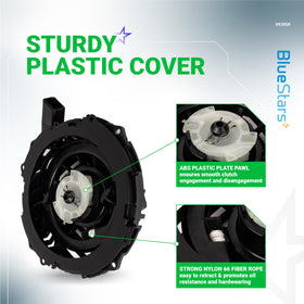 BlueStars recoil starter mount holes image shows 5.5mm mounting holes for compatibility.