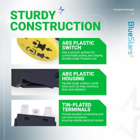 BlueStars safe blade engagement with PTO clutch control.