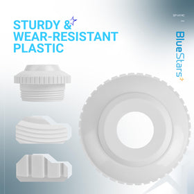 BlueStars SP1419C durable plastic construction for long-lasting fittings.