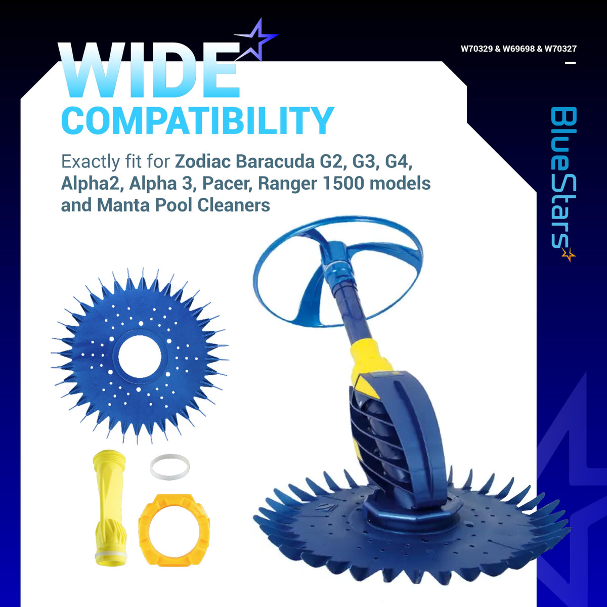 BlueStars W69698 diaphragm reinforces smooth operation in use