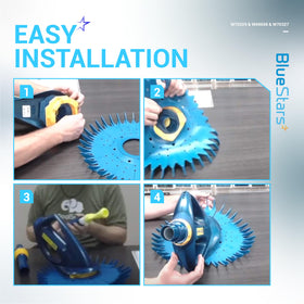 BlueStars W70327 foot pad provides stable grip during cleaning