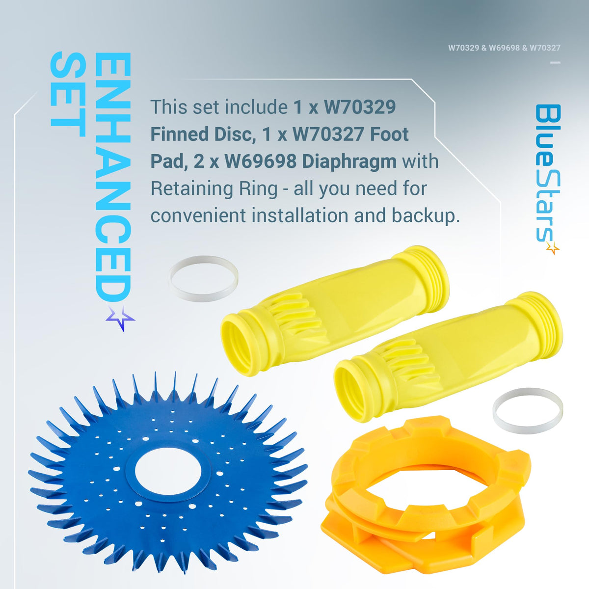 BlueStars W70329 seal maintains consistent cleaning performance