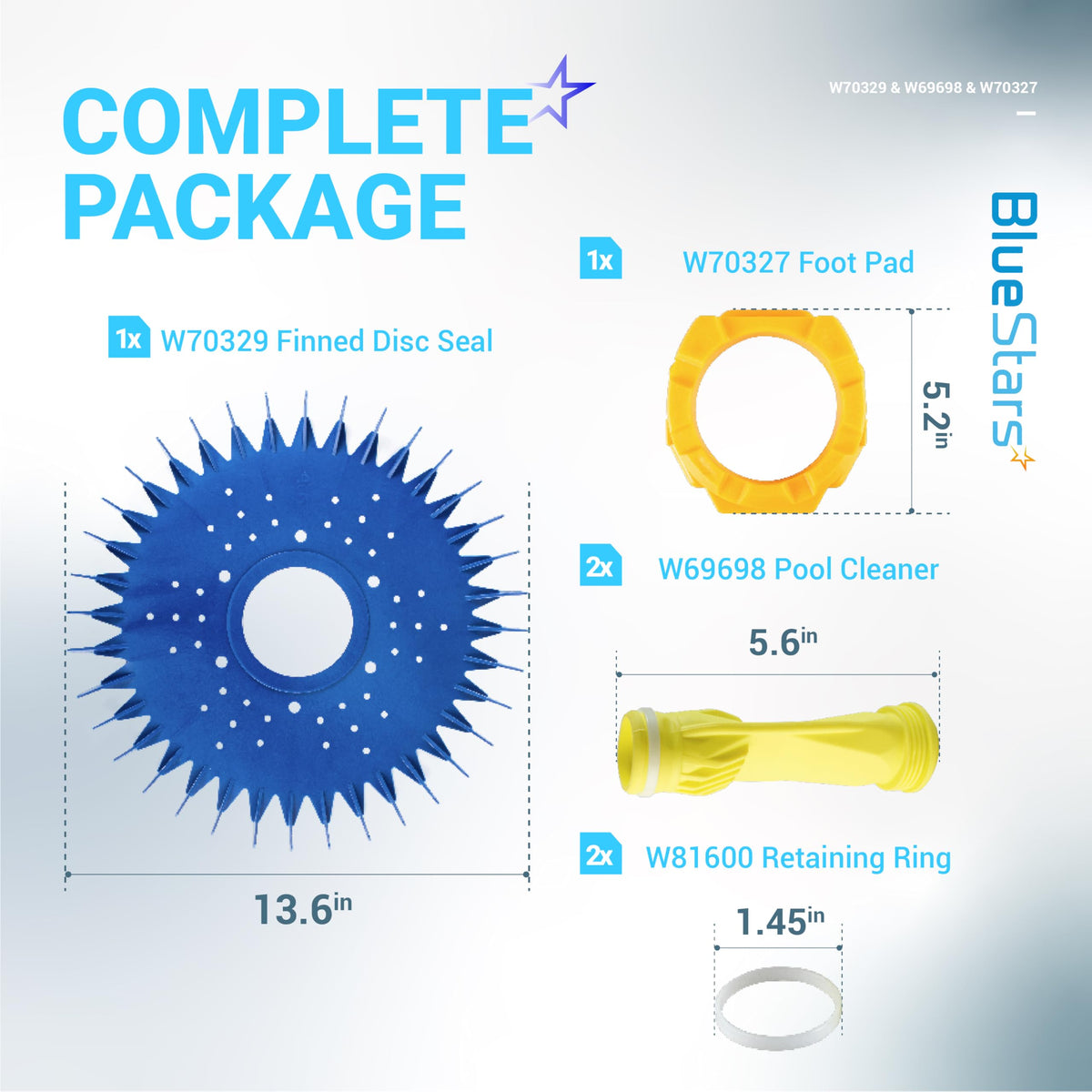 BlueStars W70329 skirt ensures stable contact with the pool surface