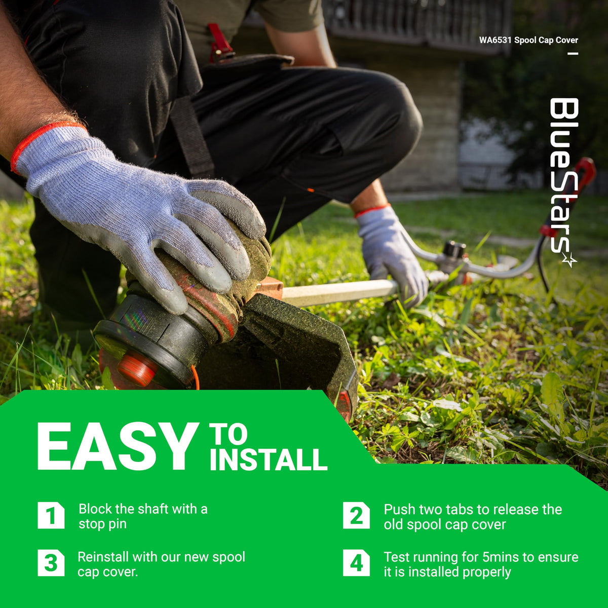 Compatibility range showing Worx trimmer models with BlueStars WA6531 GT