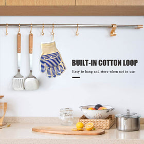 BLUESTEER multipurpose BBQ gloves suitable for grilling, baking, or smoking.
