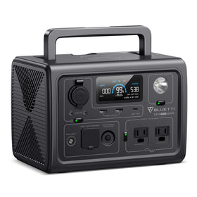 BLUETTI EB3A front view shows compact design for portable power on the go.