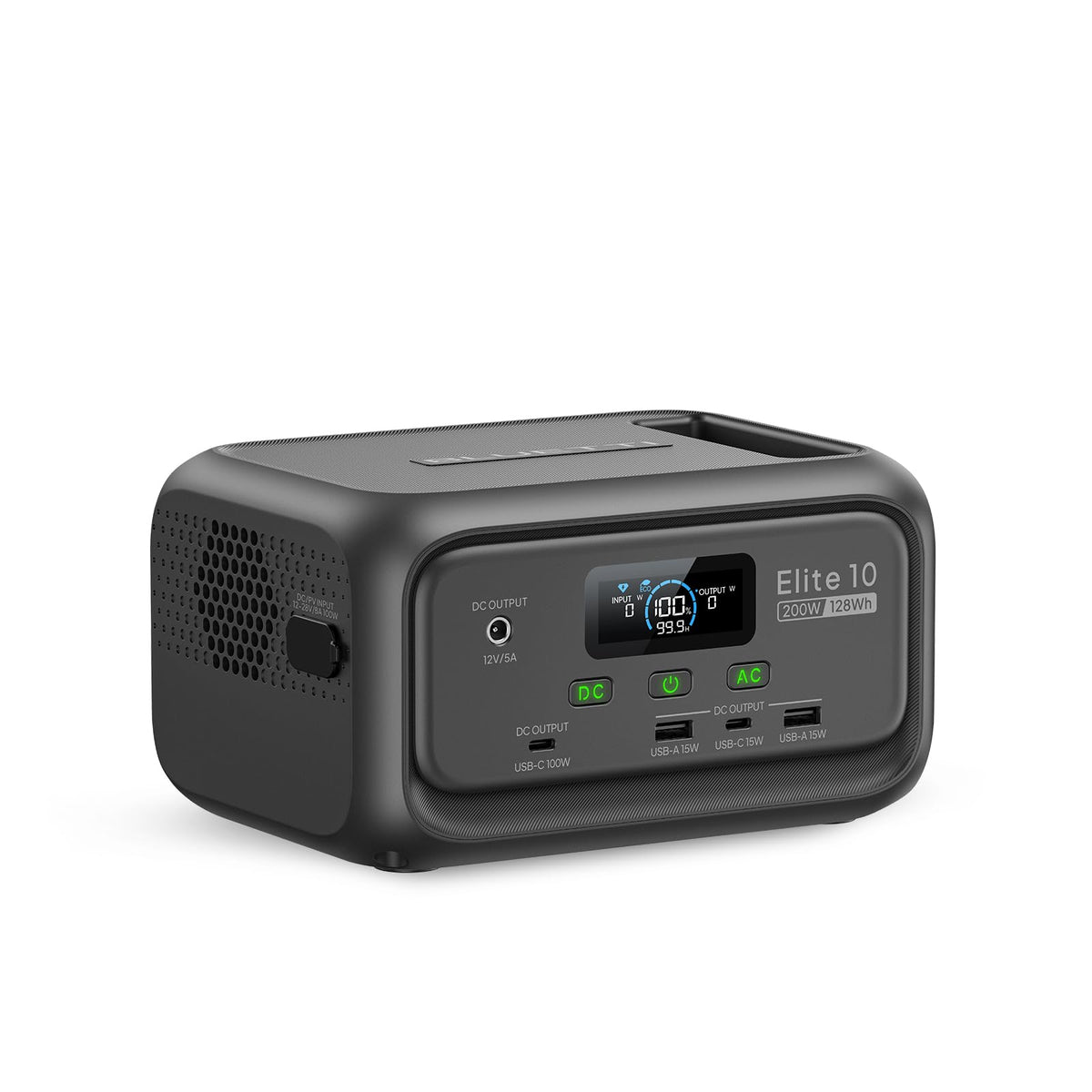 BLUETTI Elite 10 Mini front view showing compact travel-friendly design