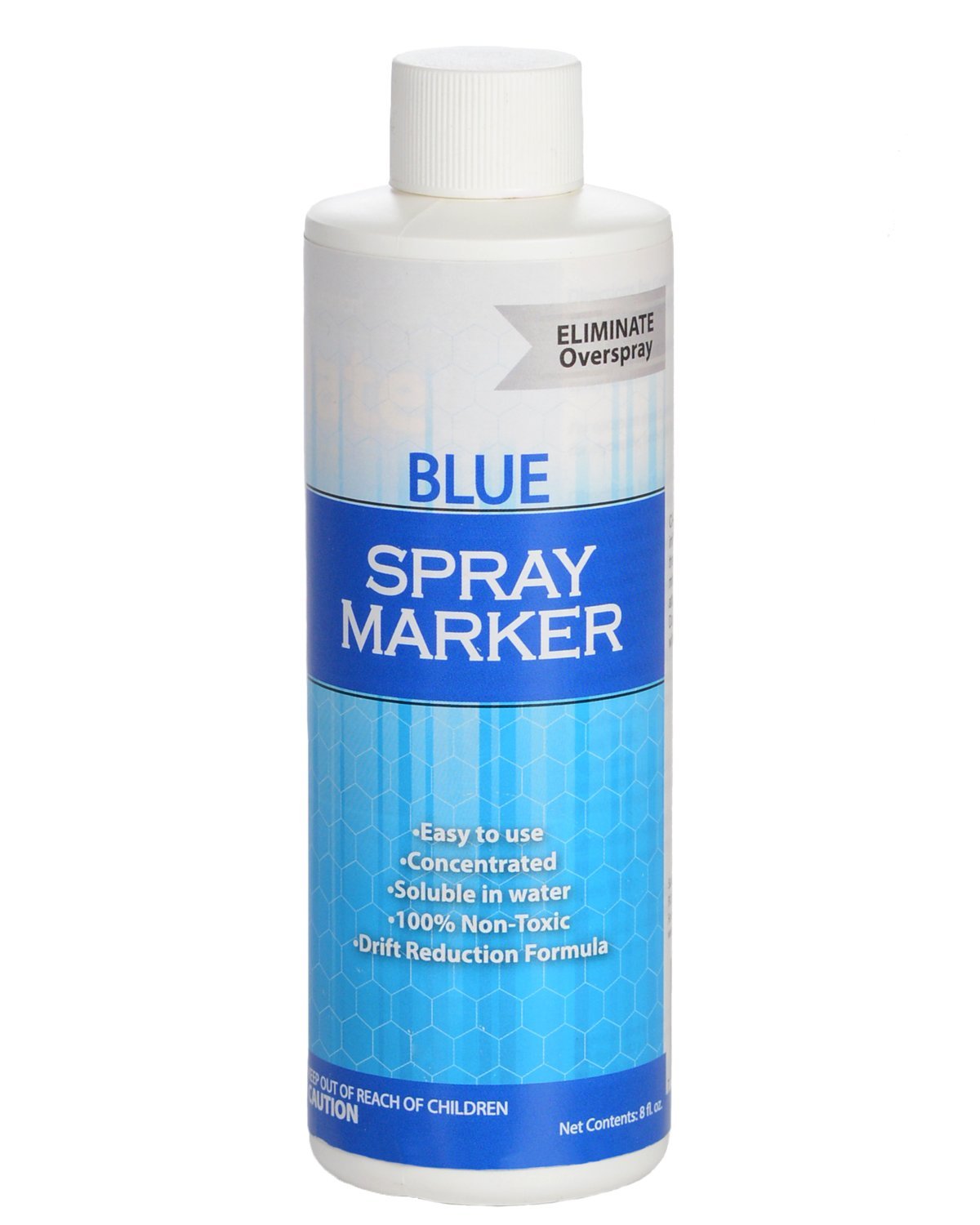 Bluewater ChemGroup Blue Spray Marker bottle demonstrates precise lawn marking for spray coverage.