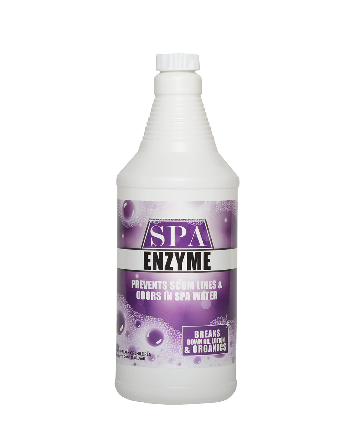 Bluewater Spa Enzymes bottle pour for simple dosing and clearer spa water.