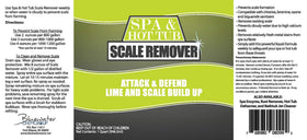 Bluewater Spa Scale Remover quart bottle ready for routine spa maintenance.