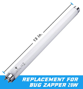 Bluex Bulbs two-pack UV bulbs for T8 zappers, 365nm emission