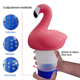 Blufree chlorine floater adjustable dosing for precise release