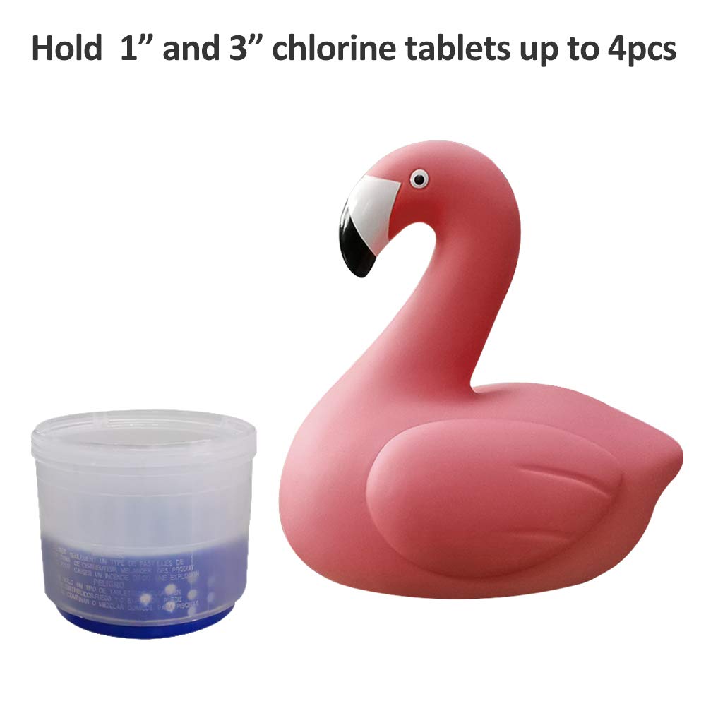 Blufree chlorine floater flamingo, cheerful pool diffusion