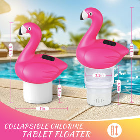 Blufree IP68 waterproof chlorine floater stays upright and safe