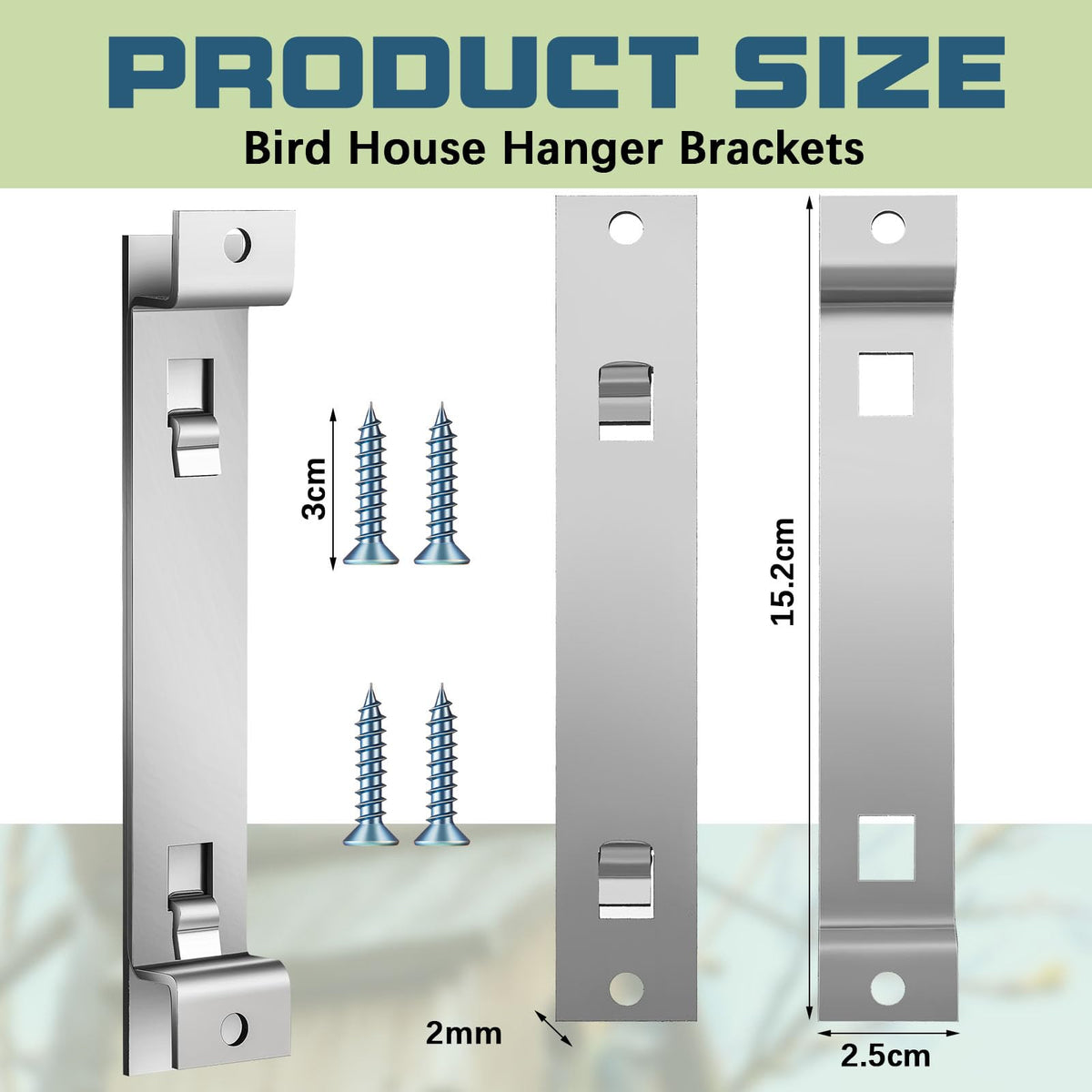 Blulu bracket with screws ready for sturdy fastening to wood posts