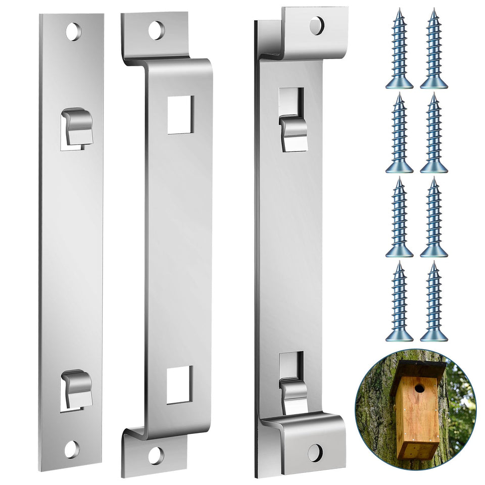 Blulu bird house hanger bracket installation on fence for quick mounting and secure outdoor use